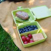 Lunchbox JOYFUL 14,5x14,5x8,5cm zielony